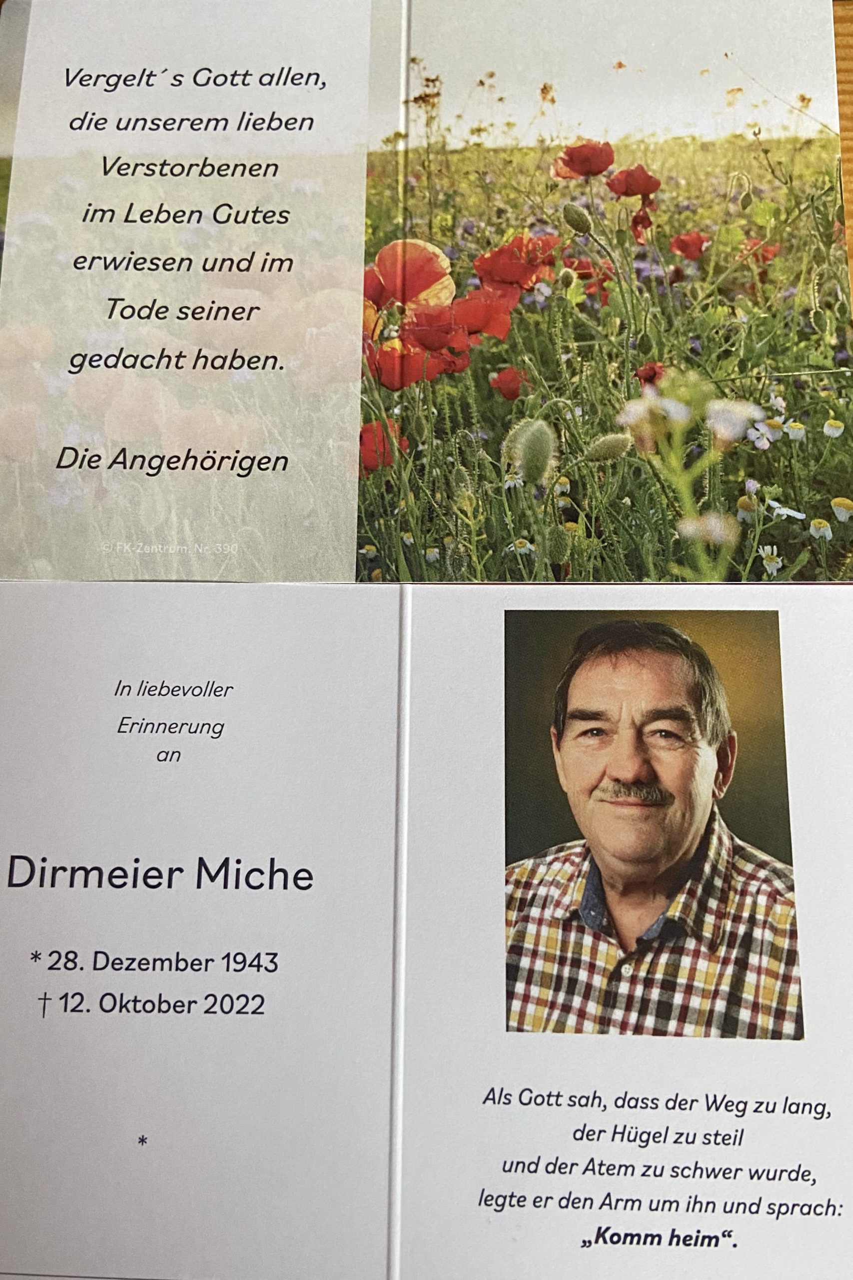Read more about the article Am Grab von Michael Dirmeier – viele Verdienste für die Ortsvereine